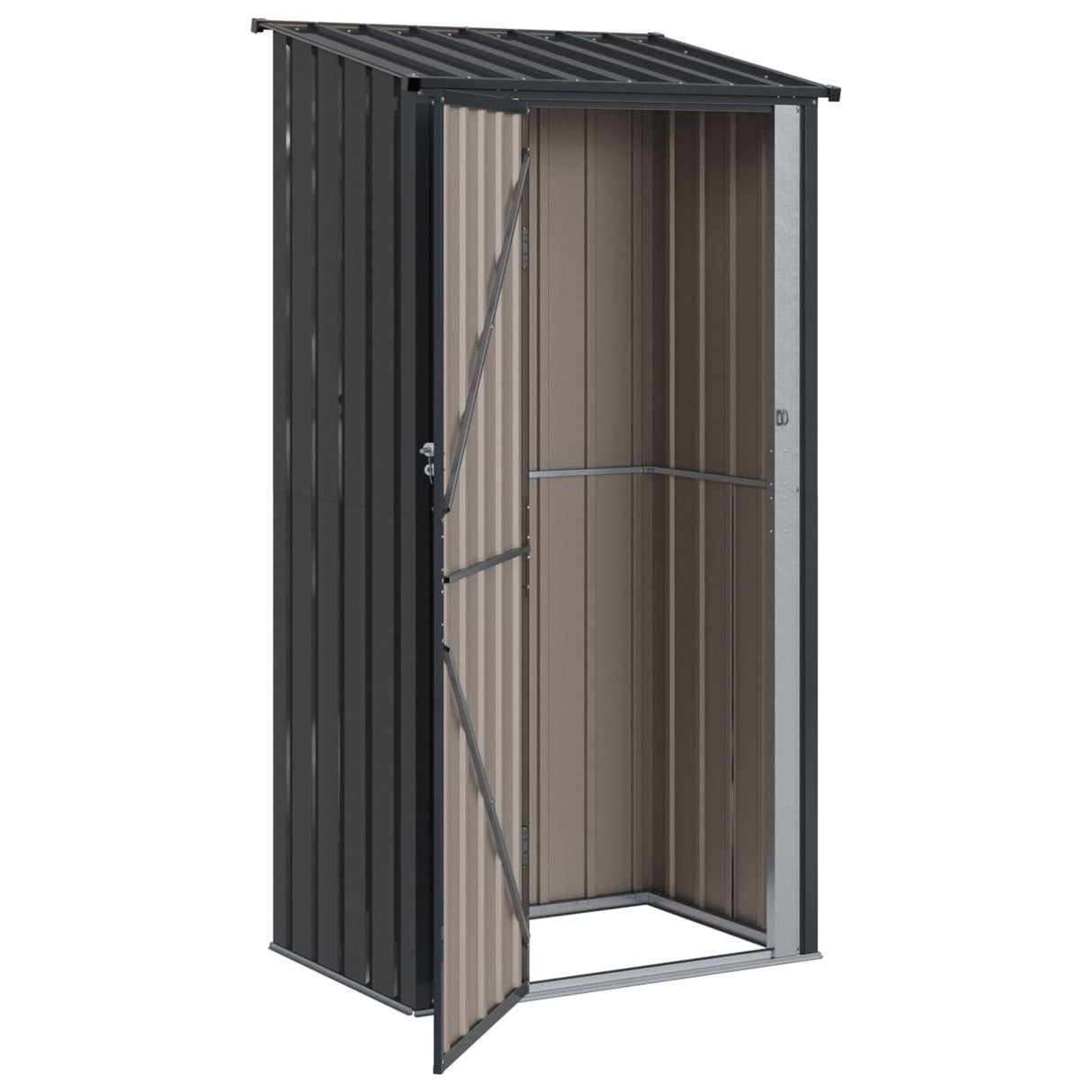 vidaXL Tuinhuisjes Antraciet 103 x 74 x 200 cm Metaal
