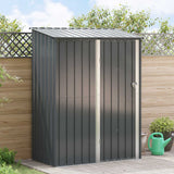 vidaXL Tuinhuisjes Antraciet 103 x 74 x 200 cm Metaal