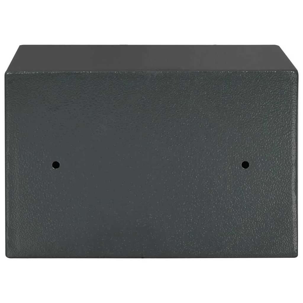 vidaXL Digital Safe with Lock Dark Grey 31 x 20 x 20 cm Steel