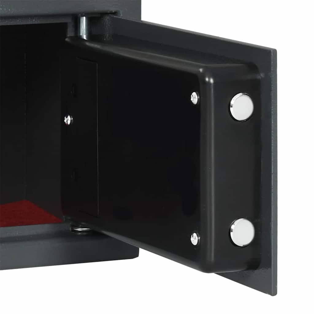 vidaXL Digital Safe with Lock Dark Grey 31 x 20 x 20 cm Steel
