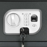 vidaXL Digital Safe with Lock Dark Grey 31 x 20 x 20 cm Steel