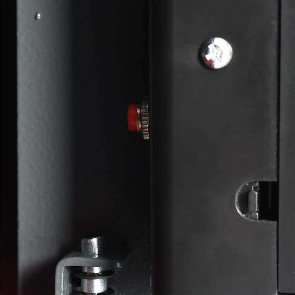 vidaXL Digital Safe with Lock Dark Grey 31 x 20 x 20 cm Steel