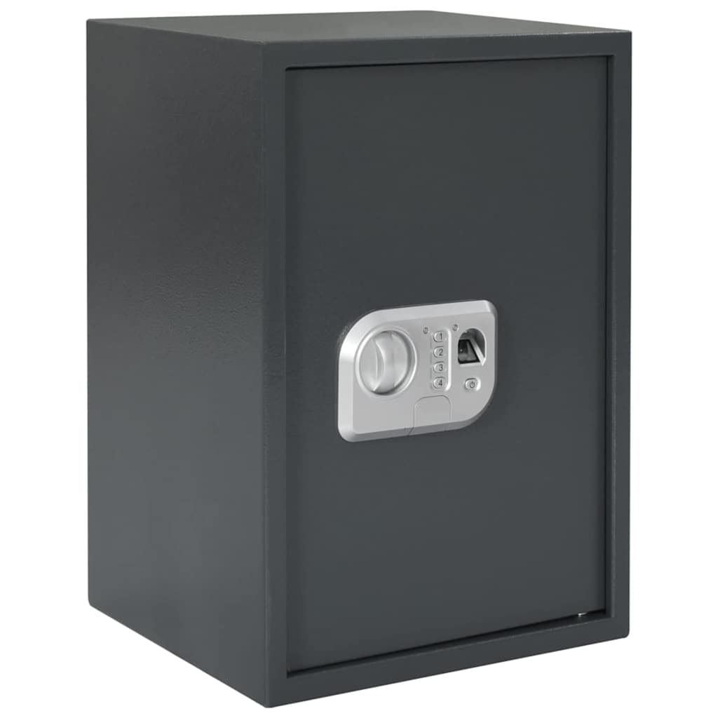 vidaXL Digital Safe with Lock Dark Grey 31 x 20 x 20 cm Steel