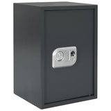 vidaXL Digital Safe with Lock Dark Grey 31 x 20 x 20 cm Steel