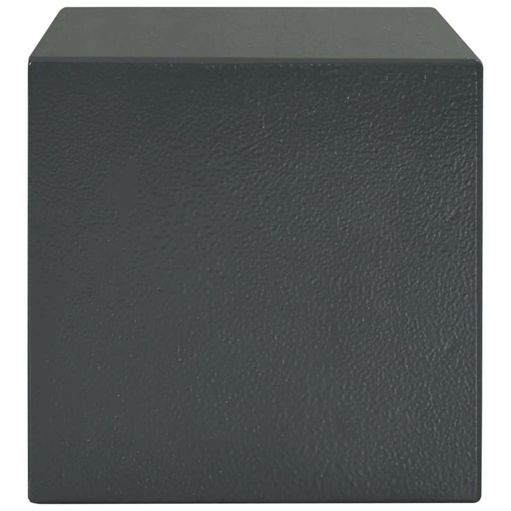 vidaXL Kluisdoos met slot Donkergrijs 23 x 17 x 17 cm Staal