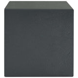 vidaXL Kluisdoos met slot Donkergrijs 23 x 17 x 17 cm Staal