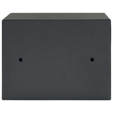 vidaXL Kluisdoos met slot Donkergrijs 23 x 17 x 17 cm Staal