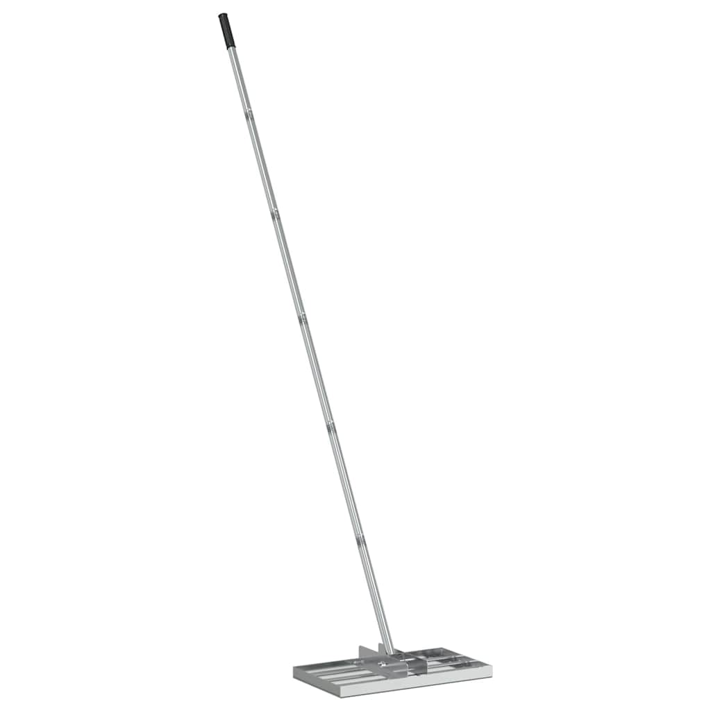 vidaXL Garden Levelling Rake Silver 45 x 25 x 200 cm Stainless Steel