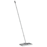 vidaXL Garden Levelling Rake Silver 45 x 25 x 200 cm Stainless Steel