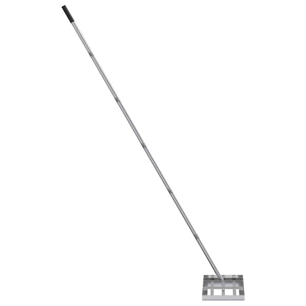 vidaXL Garden Levelling Rake Silver 45 x 25 x 200 cm Stainless Steel