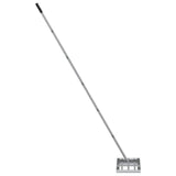 vidaXL Garden Levelling Rake Silver 45 x 25 x 200 cm Stainless Steel