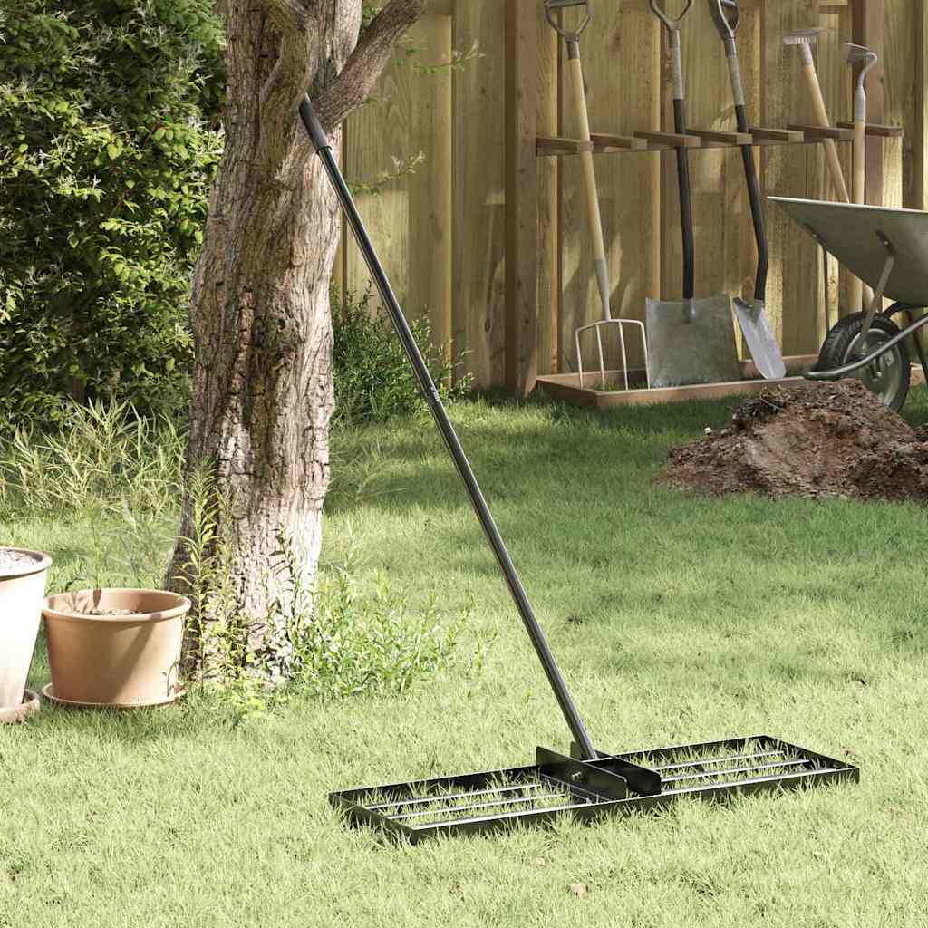 vidaXL Tuinhark Zilver 75 x 25 x 200 cm Roestvrij staal