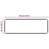 vidaXL Tapijt Loper Grijs 50 x 100 cm 100% Polypropyleen Tuft
