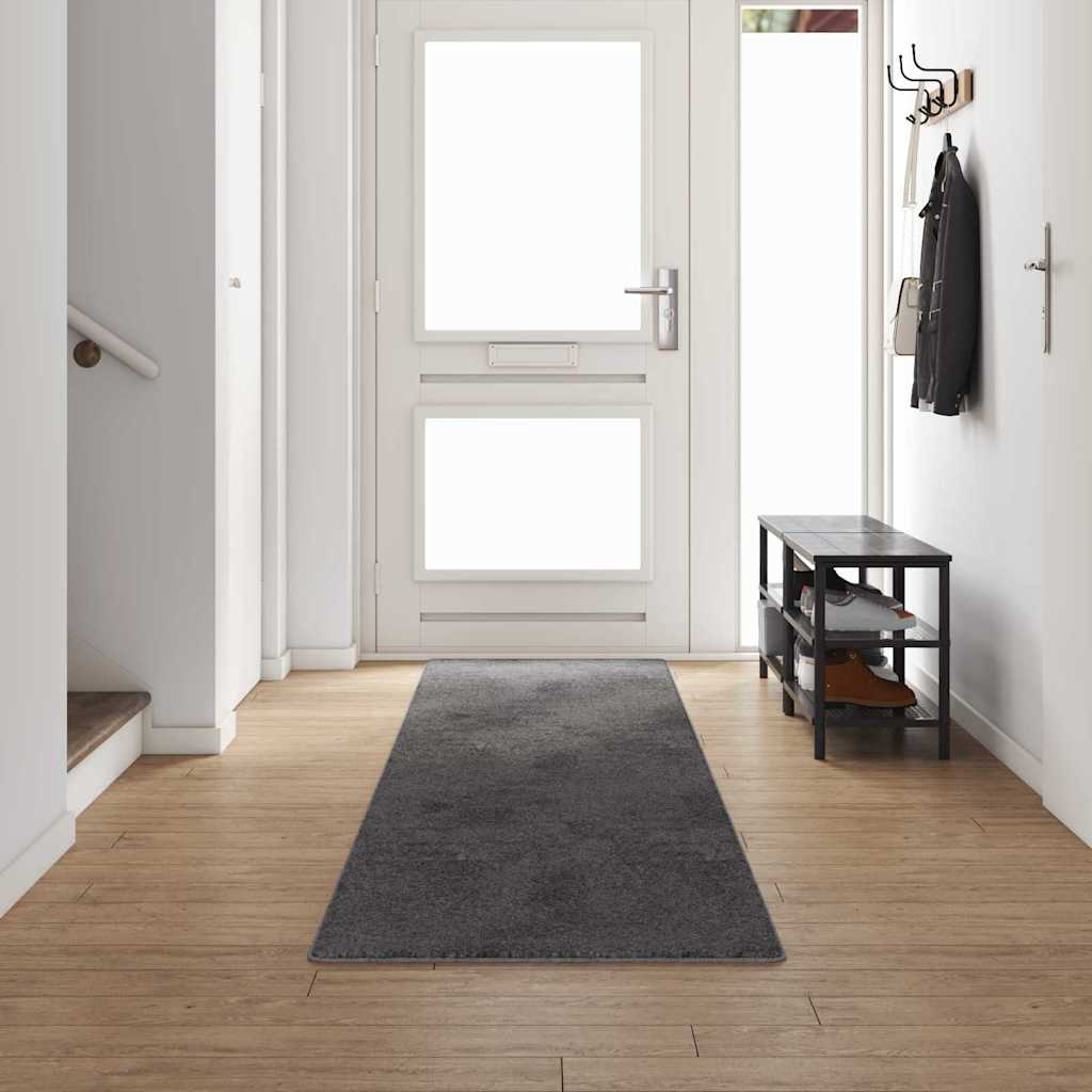 vidaXL Tapijt Loper Grijs 50 x 100 cm 100% Polypropyleen Tuft