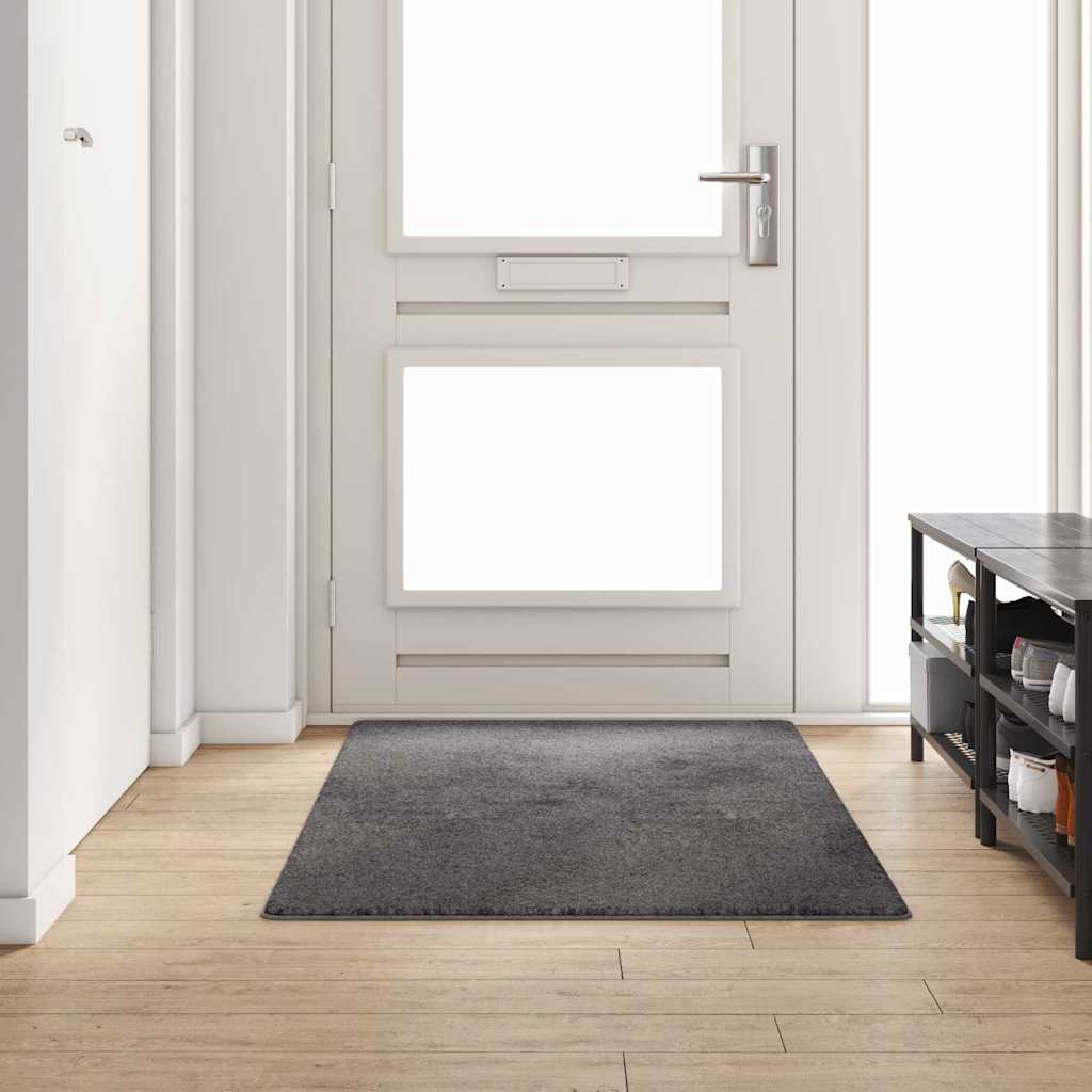 vidaXL Tapijt Loper Grijs 50 x 100 cm 100% Polypropyleen Tuft