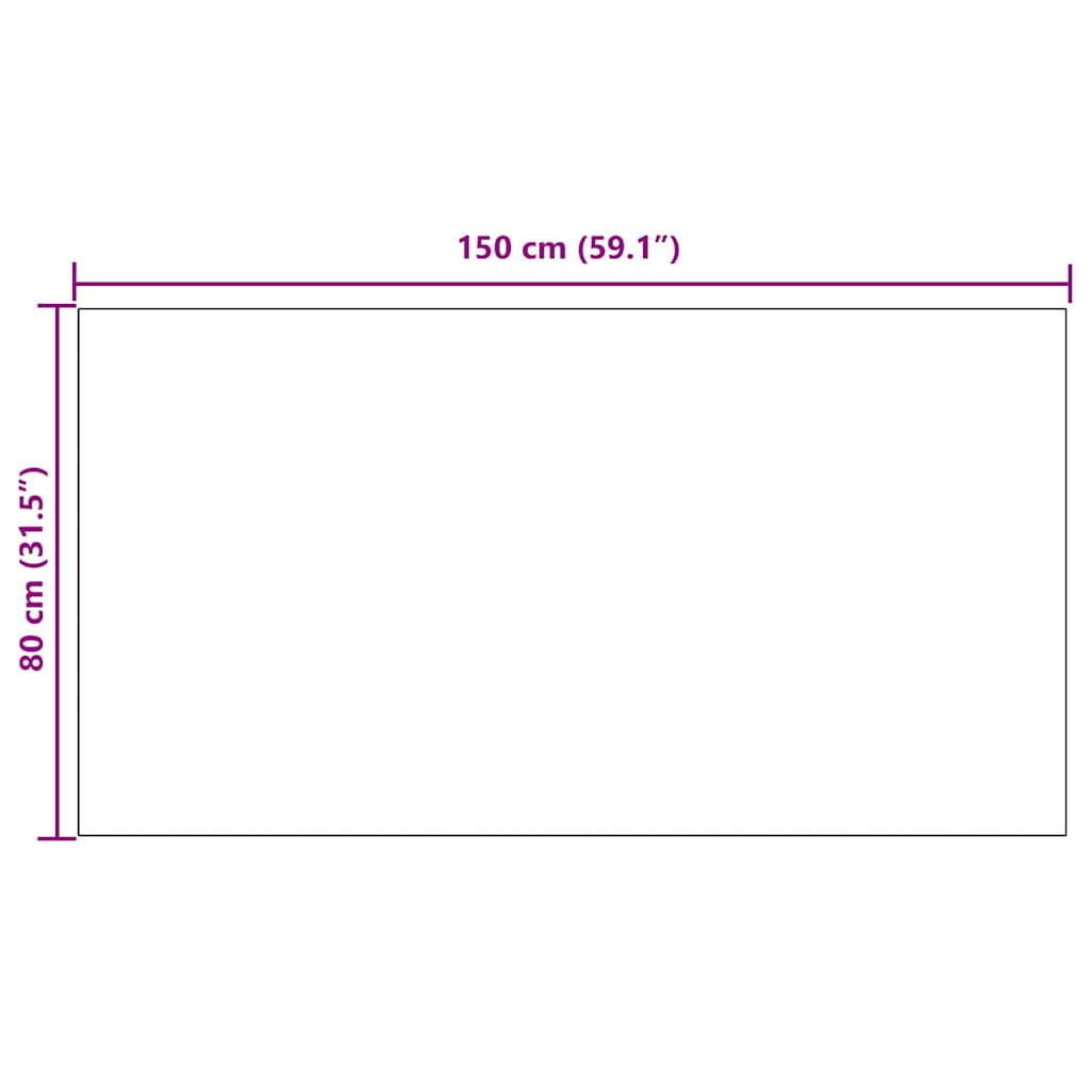 vidaXL Door Mat 100x100 cm anthracite