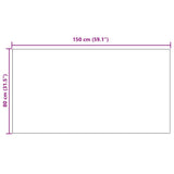vidaXL Door Mat 100x100 cm anthracite