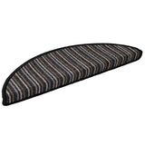 vidaXL Zelfklevende trapmatten 15 pcs Antraciet 56 x 17 x 3 cm
