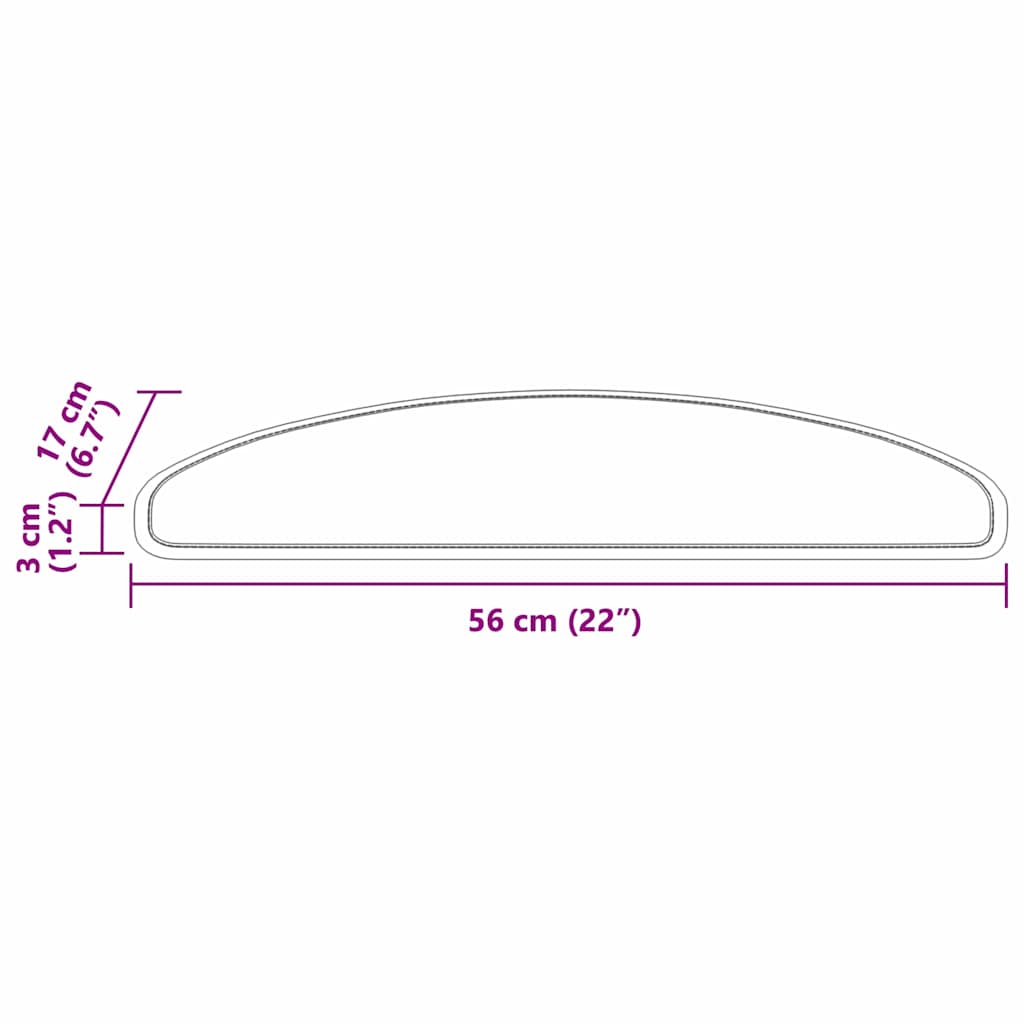 vidaXL Zelfklevende trapmatten 15 pcs Antraciet 56 x 17 x 3 cm