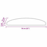vidaXL Zelfklevende trapmatten 15 pcs Antraciet 56 x 17 x 3 cm