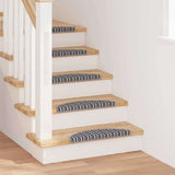 vidaXL Zelfklevende trapmatten 15 pcs Antraciet 56 x 17 x 3 cm