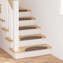 vidaXL Zelfklevende trapmatten 15 pcs Antraciet 56 x 17 x 3 cm