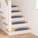 vidaXL Zelfklevende trapmatten 15 pcs Antraciet 56 x 17 x 3 cm