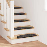 vidaXL Zelfklevende trapmatten 15 pcs Antraciet 56 x 17 x 3 cm