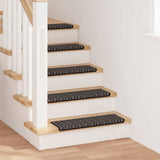 vidaXL Zelfklevende trapmatten 15 pcs Antraciet 65 x 21 x 4 cm