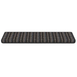 vidaXL Zelfklevende trapmatten 15 pcs Antraciet 65 x 21 x 4 cm
