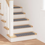 vidaXL Zelfklevende trapmatten 15 pcs Antraciet 65 x 21 x 4 cm