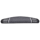 vidaXL Zelfklevende trapmatten 15 pcs Antraciet 65 x 21 x 4 cm
