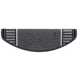 vidaXL Zelfklevende trapmatten 15 pcs Antraciet 65 x 21 x 4 cm