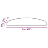vidaXL Zelfklevende trapmatten 15 pcs Antraciet 65 x 21 x 4 cm