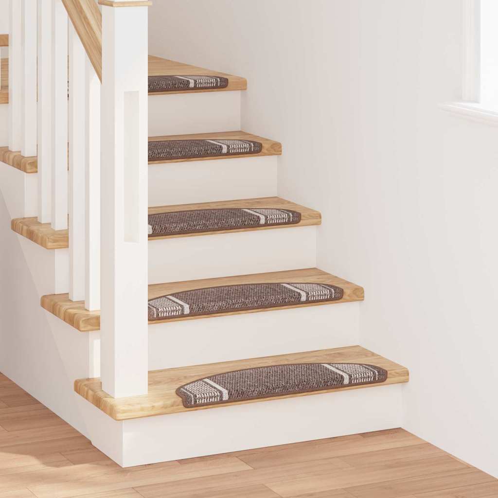 vidaXL Zelfklevende trapmatten 15 pcs Antraciet 65 x 21 x 4 cm