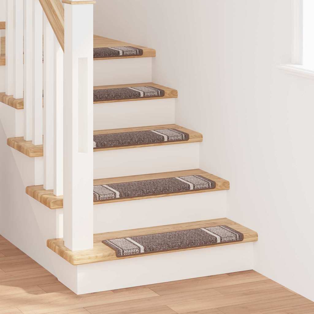 vidaXL Zelfklevende trapmatten 15 pcs Antraciet 65 x 21 x 4 cm
