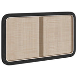 vidaXL Hoofdbord met hoofdeinde Naturel 100 x 55 x 3 cm Rattan