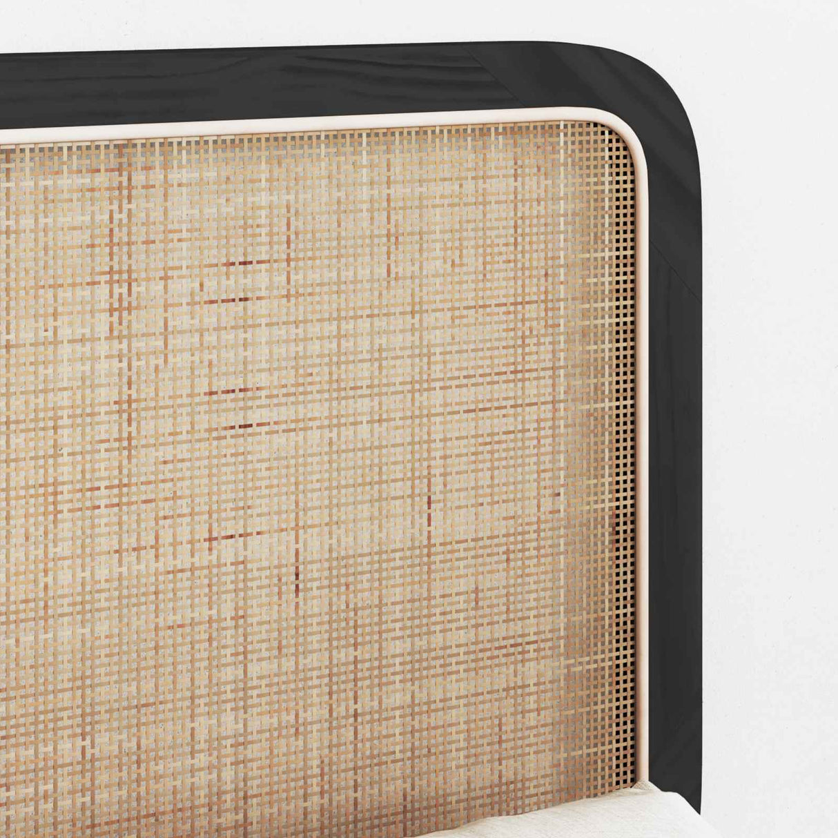 vidaXL Hoofdbord met hoofdeinde Naturel 100 x 55 x 3 cm Rattan