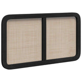 vidaXL Hoofdbord met hoofdeinde Naturel 100 x 55 x 3 cm Rattan