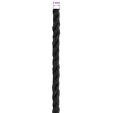 vidaXL Touw 2 pcs Zwart Katoen