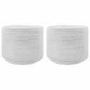 vidaXL Touw 2 pcs Zwart Katoen