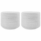vidaXL Touw 2 pcs Zwart Katoen