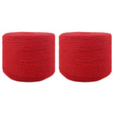 vidaXL Touw 2 pcs Zwart Katoen