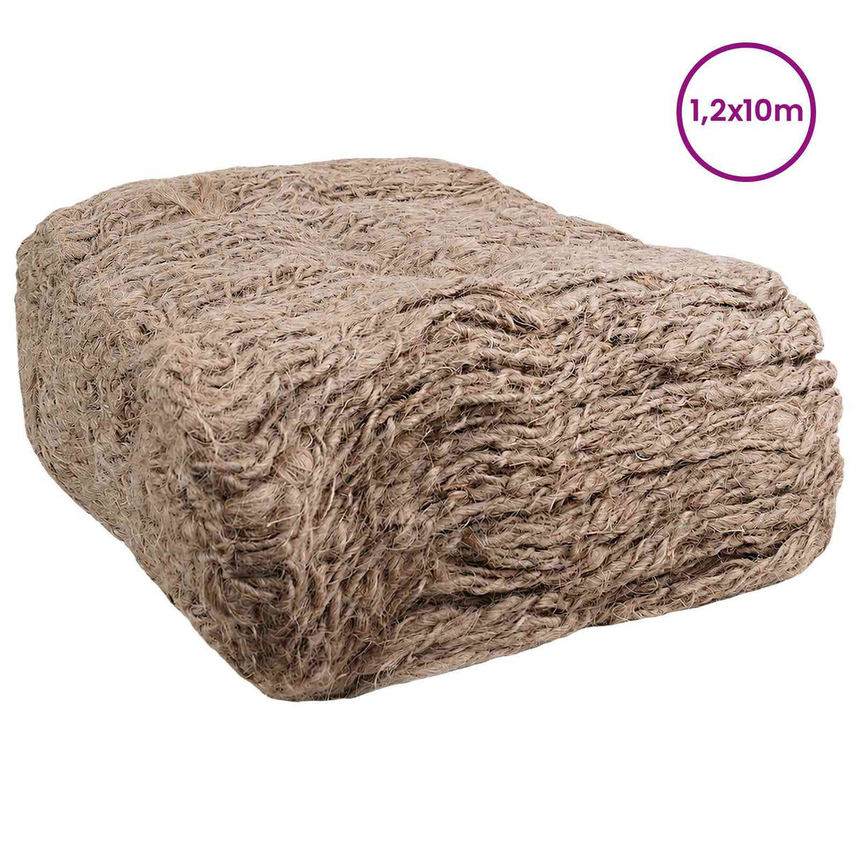 vidaXL Jute Stootmat Naturel 1,2 x 5 m 100% Tossa Jute