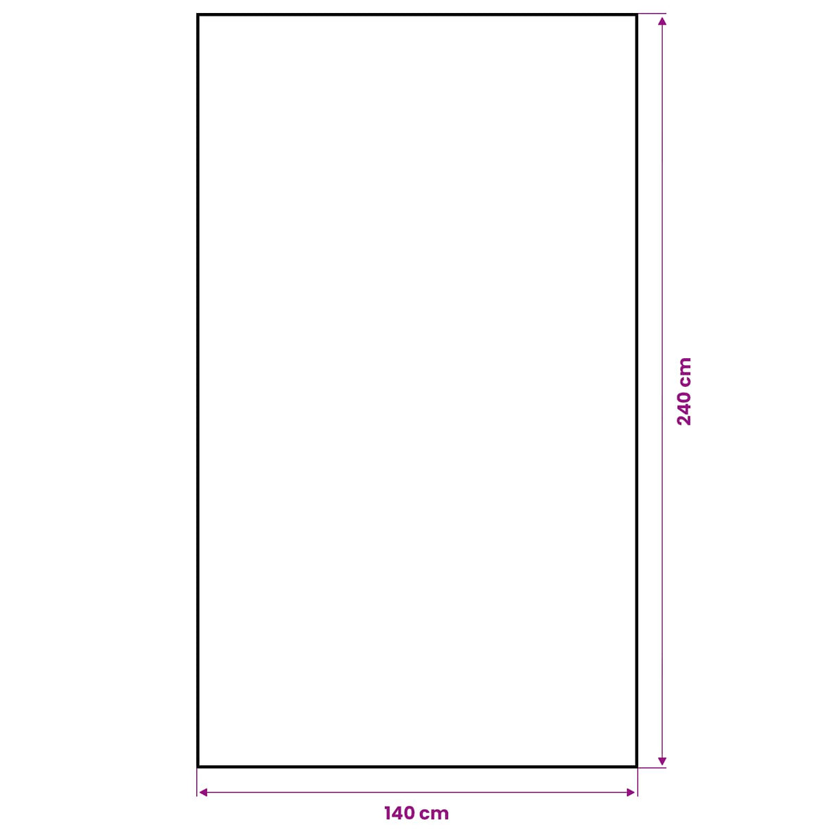 vidaXL Jute Tafelkleed Naturel 140 x 240 cm 100% Tossa Jute