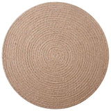 vidaXL Jute placemats 4 pcs Naturel Ø 30 cm 100% Tossa Jute