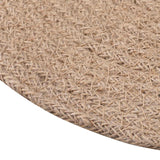 vidaXL Jute placemats 4 pcs Naturel Ø 30 cm 100% Tossa Jute