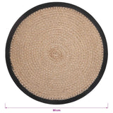 vidaXL Jute Placemat 4 st Naturel en Zwart 100% Tossa Jute