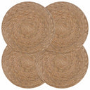 vidaXL Zeewier Placemat 4 st Naturel 100% Zeegras