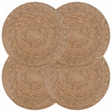 vidaXL Zeewier Placemat 4 st Naturel 100% Zeegras